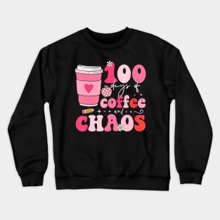 100Th Day Of School Teacher Kid Crewneck Sweatshirt